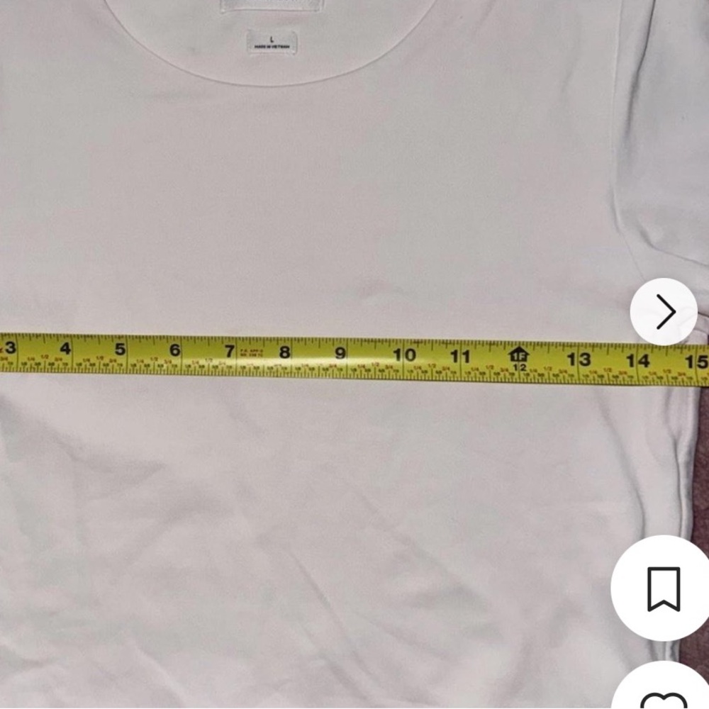Aritzia Babatom Contour Long Sleeve White Crop Top, new without tags - Picture 4 of 8
